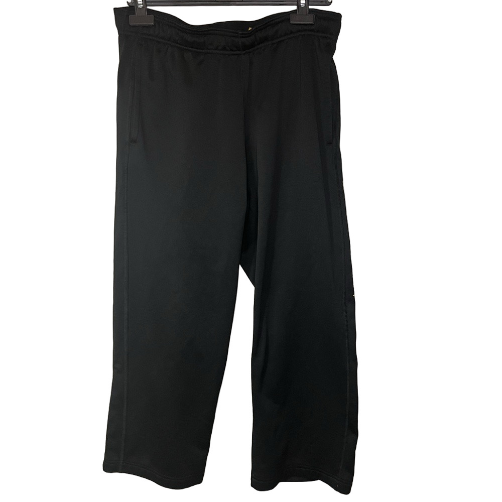 Nike Therma Fit Living Strong Pants Black Yellow M Athletic Loungewear Joggers